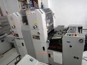 二手濱田八開雙色酒精機出售，溫州藍天印刷物資推薦
